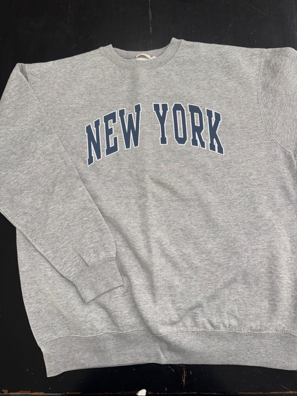john galt for brandy melville crew neck gray NEW YORK sweatshirt. one size.